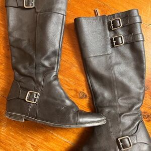 Calvin Klein Dark Brown Over the Knee Boots